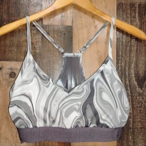 Pink Active Victoria's Secret Gray Marble Women's Sports Bra Size Large